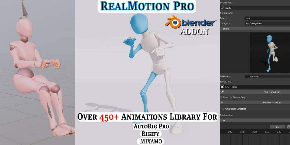 Realmotion Pro v1.57.6 for Blender Free Download Realmotion Pro