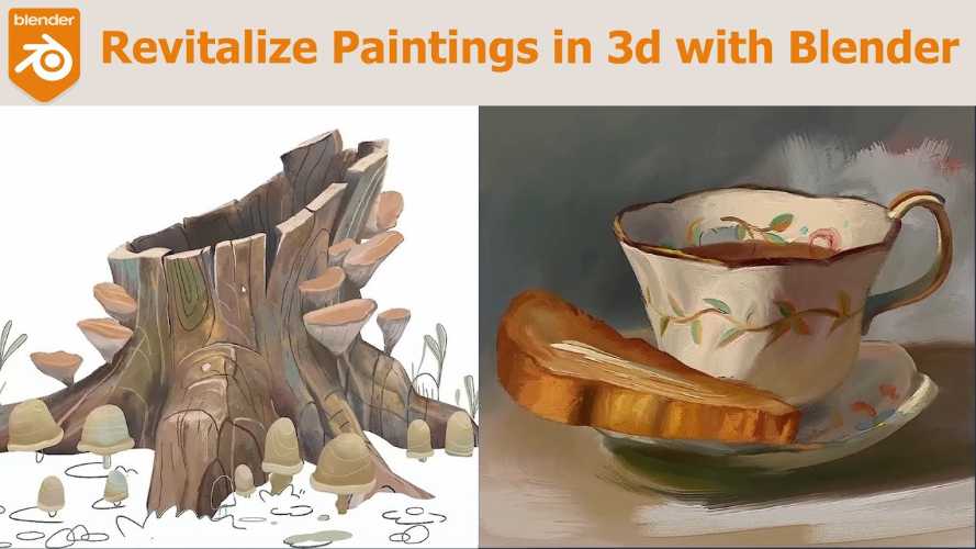 FlippedNormals - Revitalize paintings in 3D with Blender Free Download Revitalize paintings in 3D with Blender
