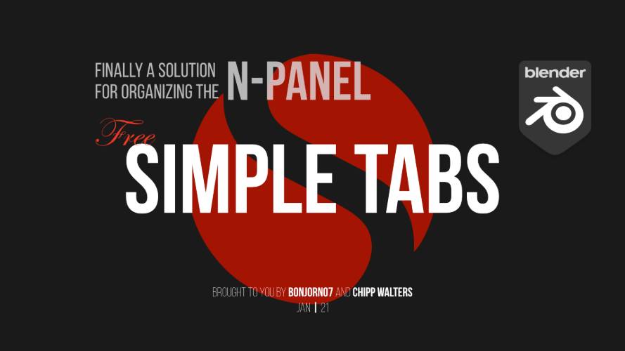 Simple Tabs 1.2.5 for Blender Full Version Free Download Simple Tabs